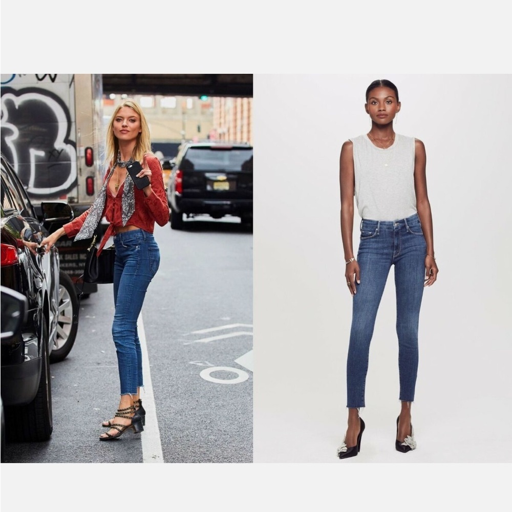 • Mother Denim • Women’s The Looker Ankle Fray
Girl Crush Blue 26